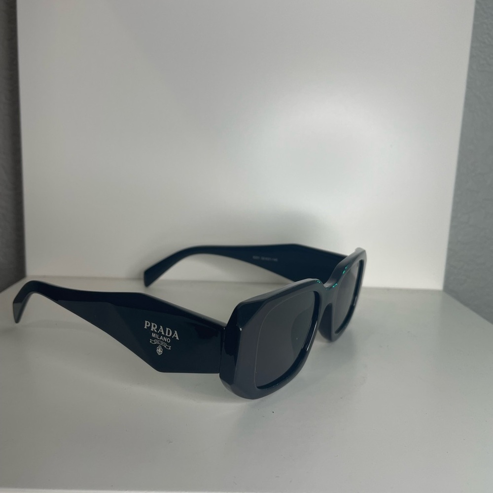 Prada Women's Black Rectangular Glasses - image 3